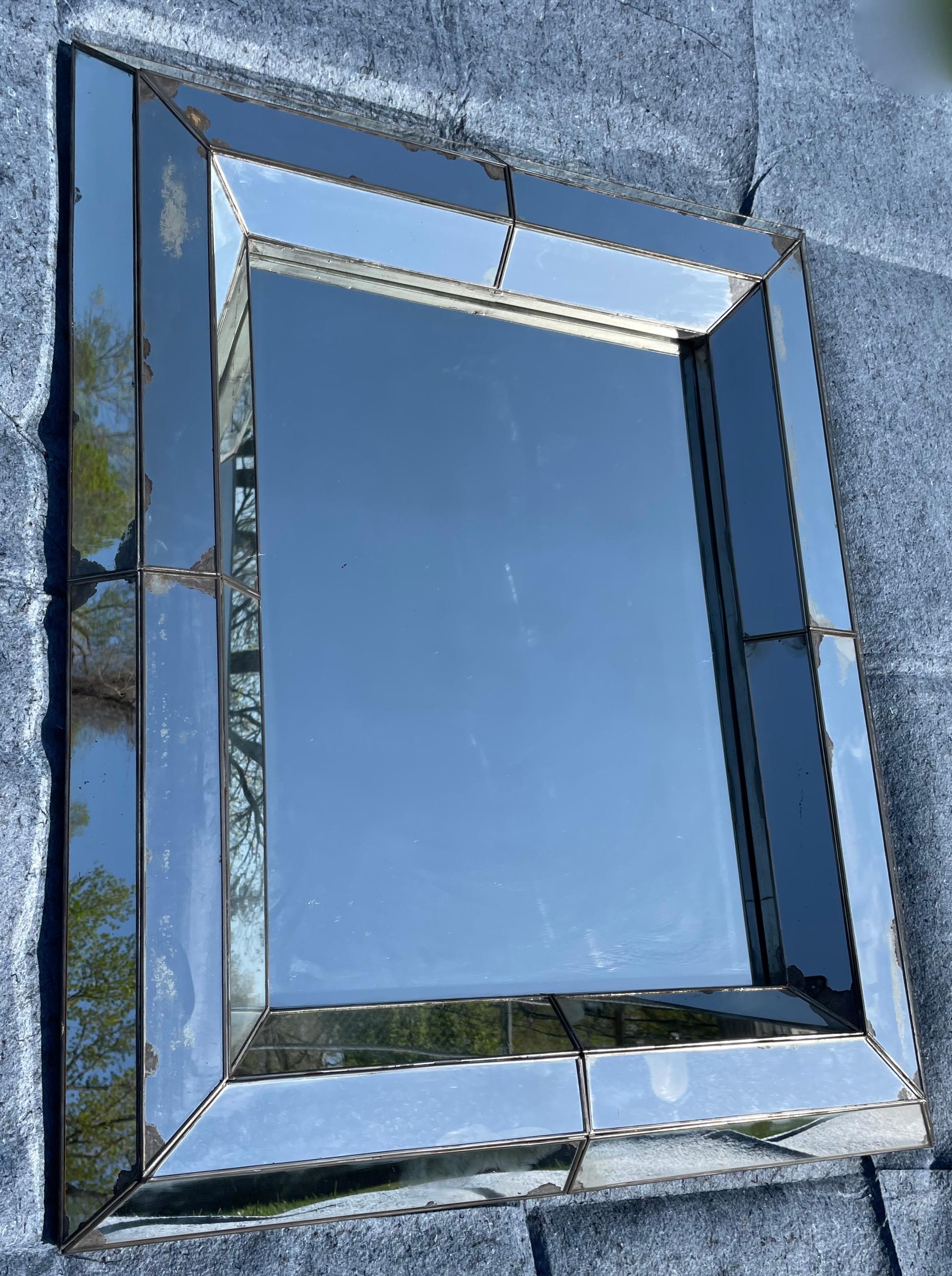 large mercury glass mirror