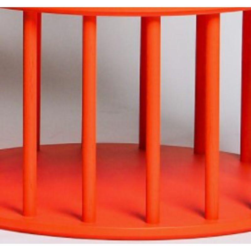 Post-Modern Large, Merry Side Table, Orange by Made by Choice For Sale
