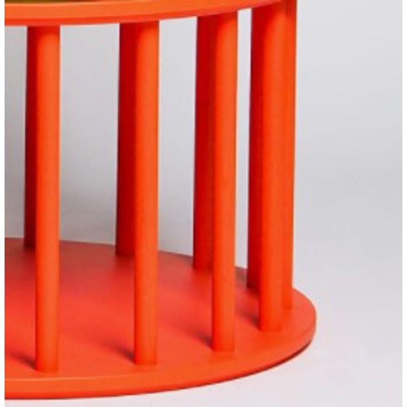 Finnish Large, Merry Side Table, Orange by Made by Choice For Sale