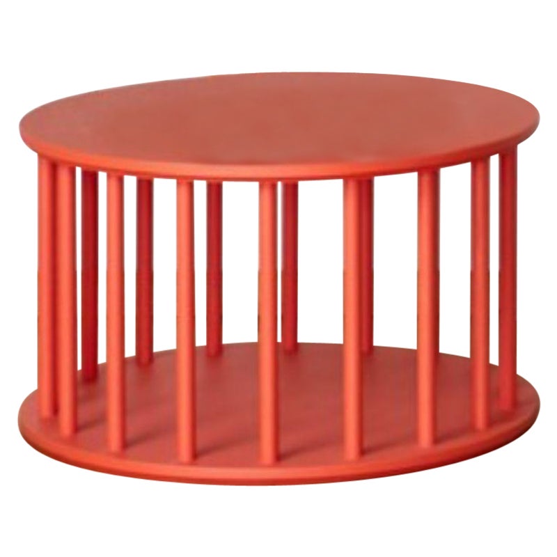 Large, Merry Side Table, Orange by Made by Choice For Sale