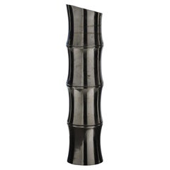 Large Metal Bamboo Vase, 1970s