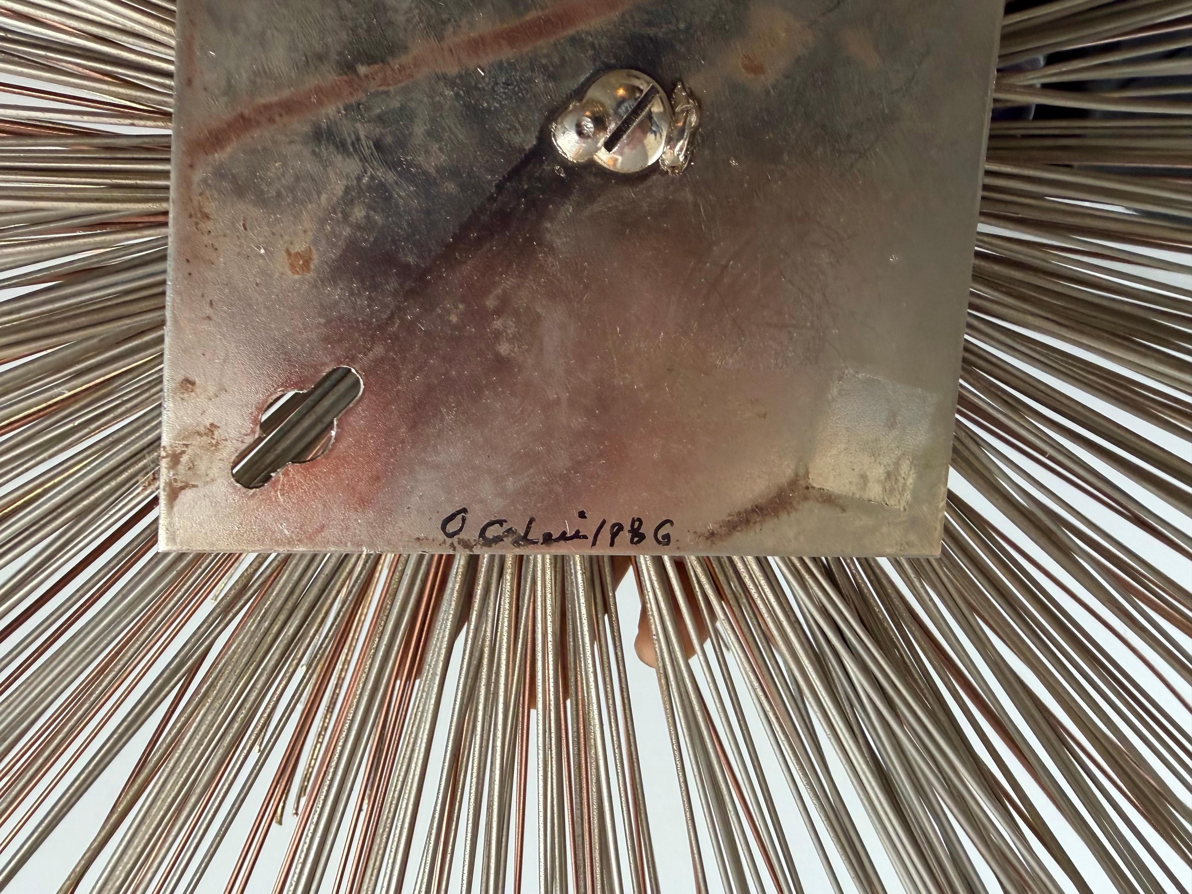 Large Metal Brass Abstract Wall Sculpture by Curtis Jere. USA, 1980s en venta 3