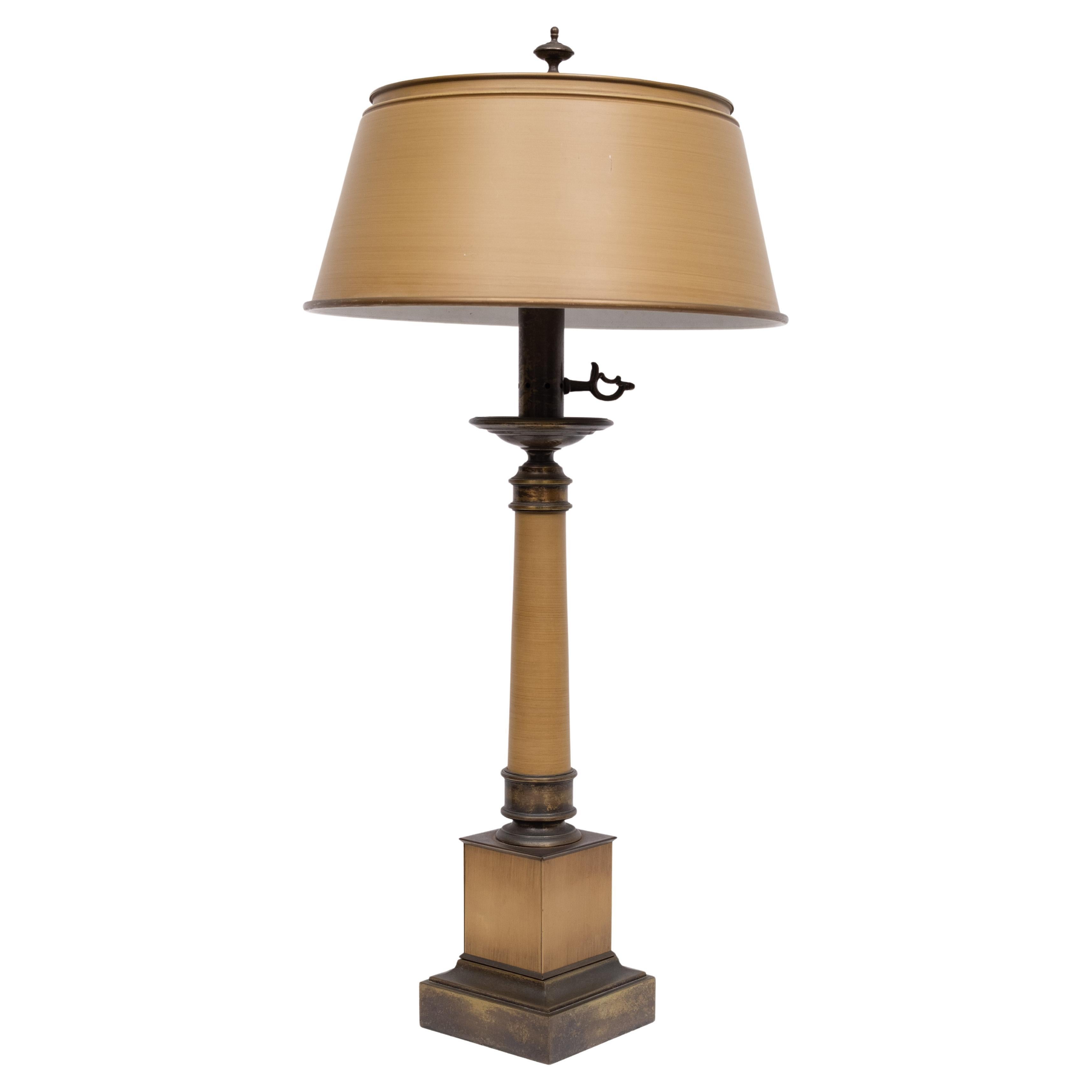 Large Metal Classical Greek Colum Table Lamp 1970 USA im Angebot
