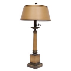 Large Metal Classical Greek Colum Table Lamp 1970 USA