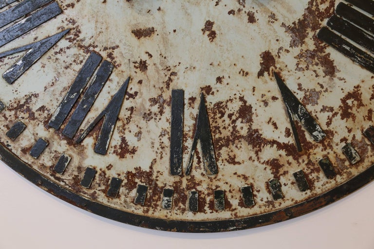 Large Metal Clock Face at 1stDibs