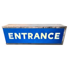 Large Metal Entrance Light Box Sign