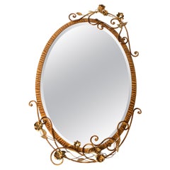 Large Metal Foliate Gilt Wall Mirror