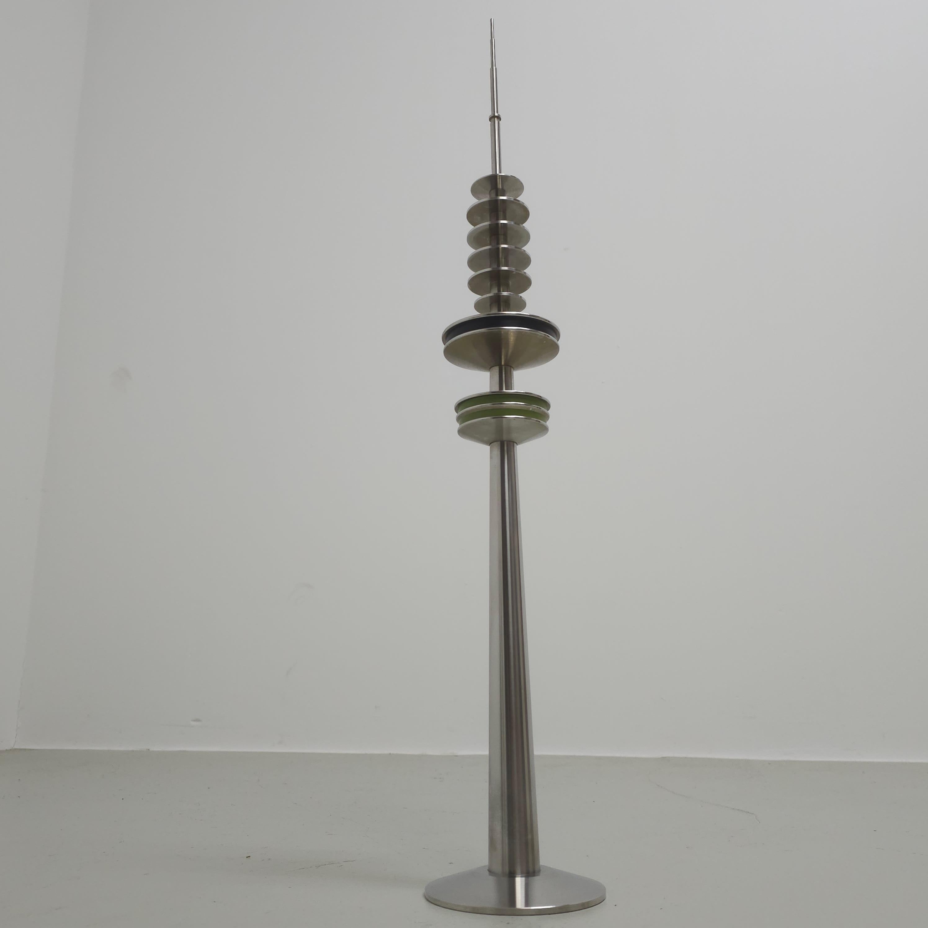 Large metal Hamburg tv tower scale modell statue  For Sale 6