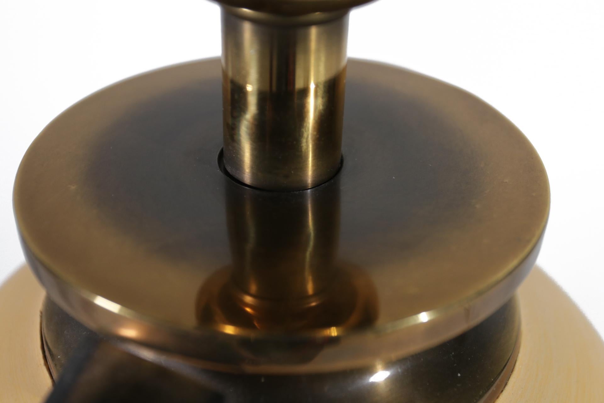 Late 20th Century Large Metal Hollywood Regency Style Table Lamp from the 1980s