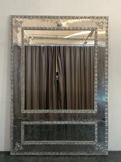 Large Metal Mirror by Piero Figure for Atena