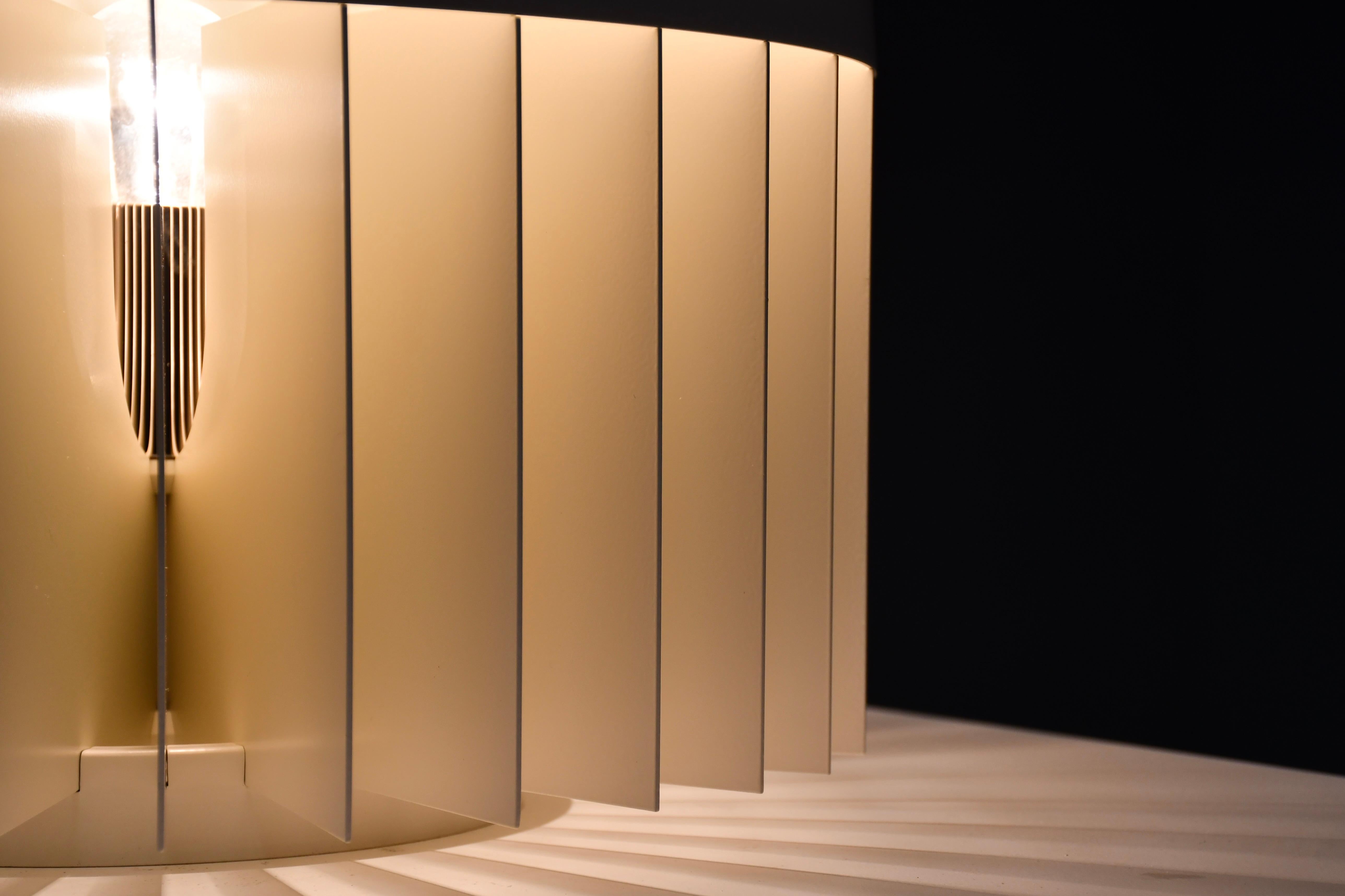 Metal Large metal 'MT' Table / Floor Lamp by Giancarlo Mattioli for Sirrah, Italy 1969 For Sale