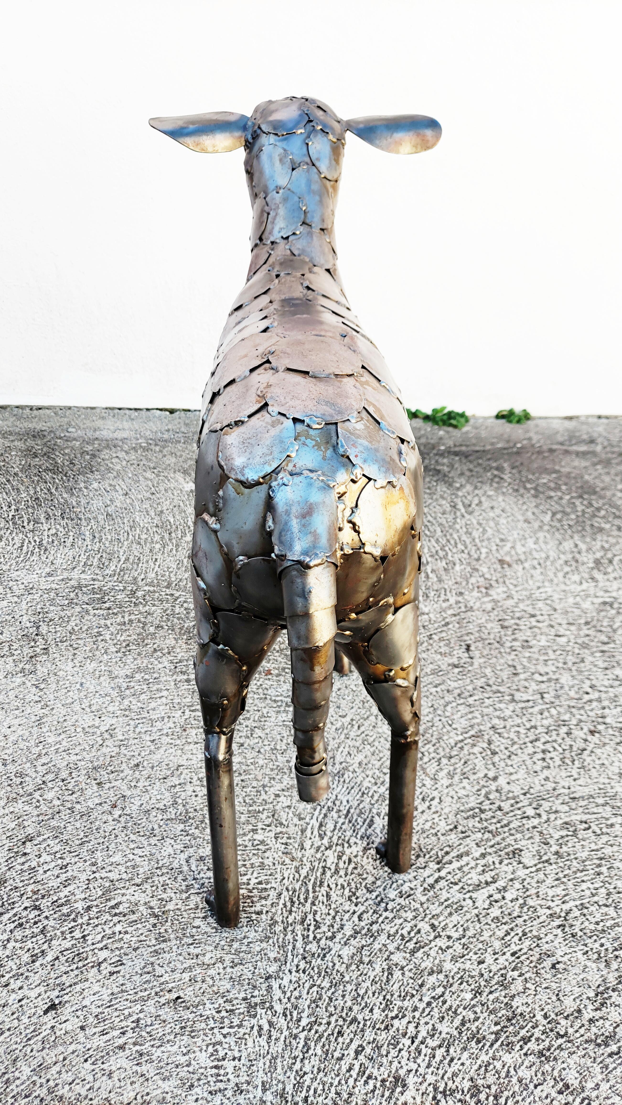 Large Metal Sheep Sculpture, Spain, 1970s For Sale 5