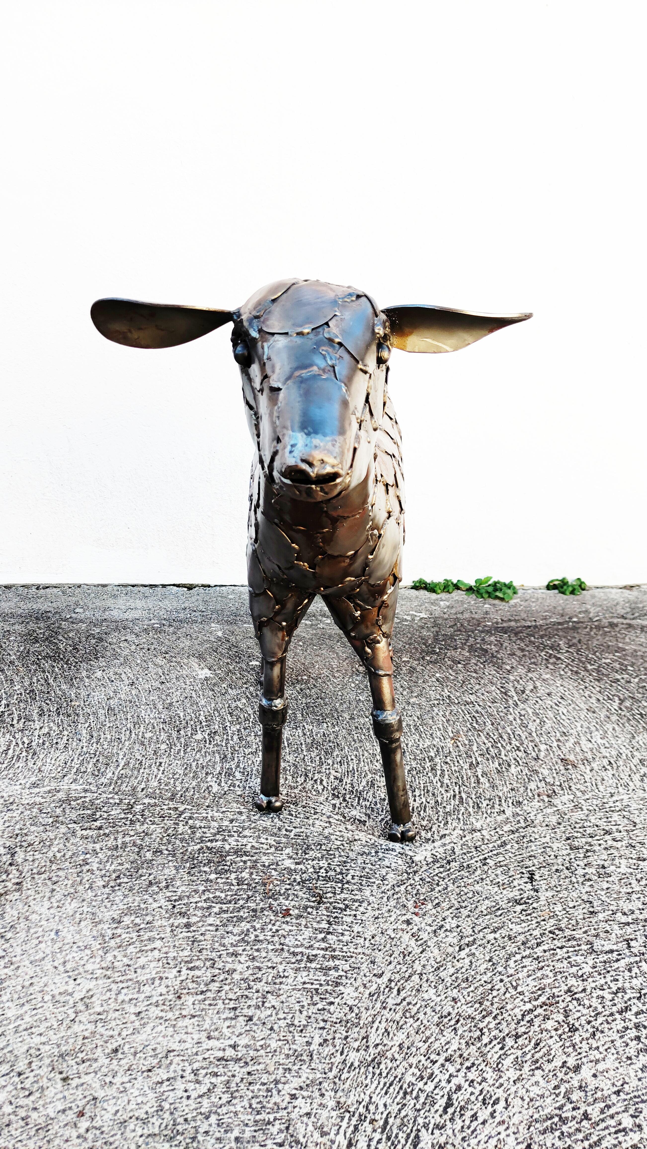 Large Metal Sheep Sculpture, Spain, 1970s For Sale 1
