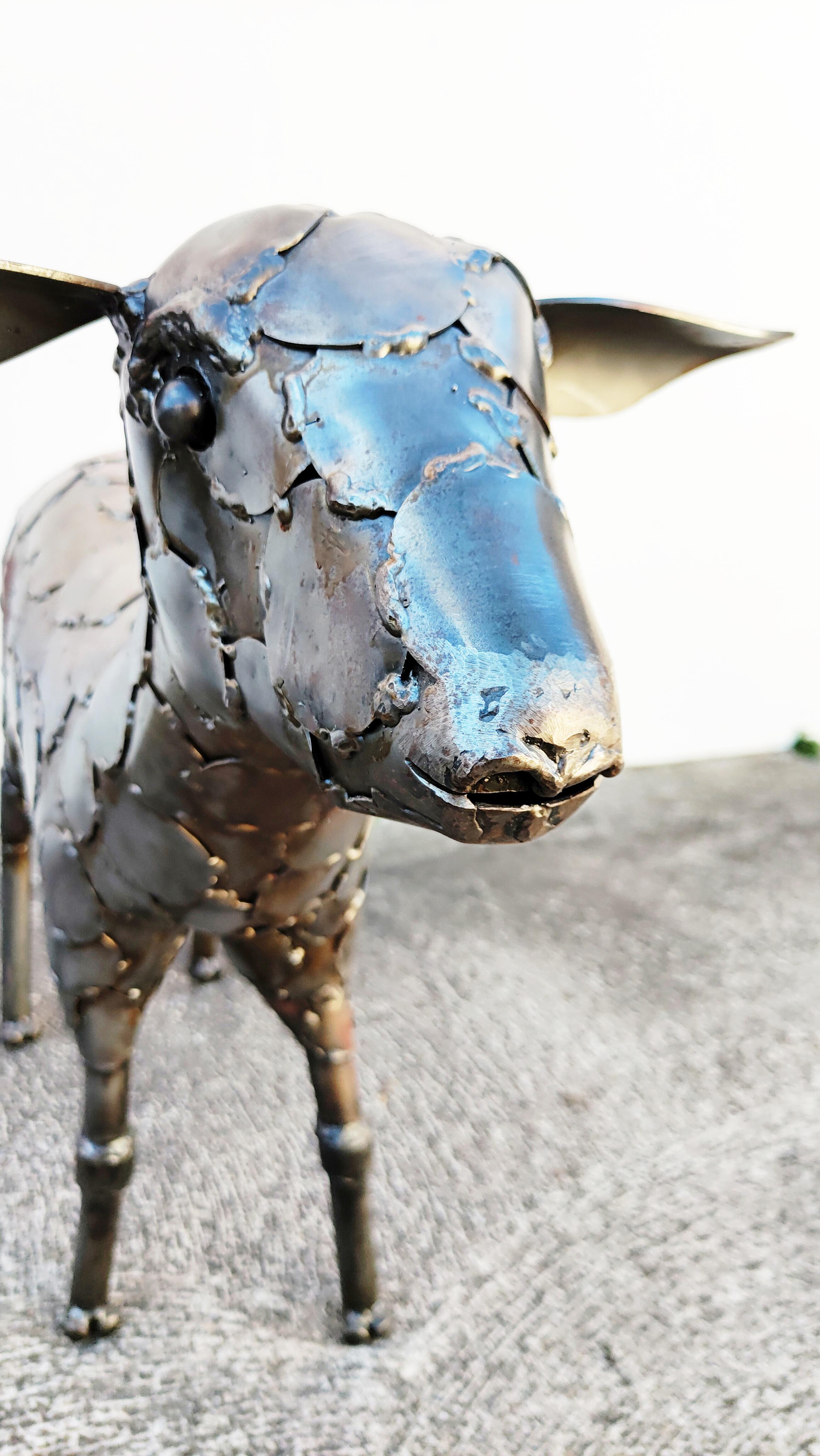 Large Metal Sheep Sculpture, Spain, 1970s For Sale 3