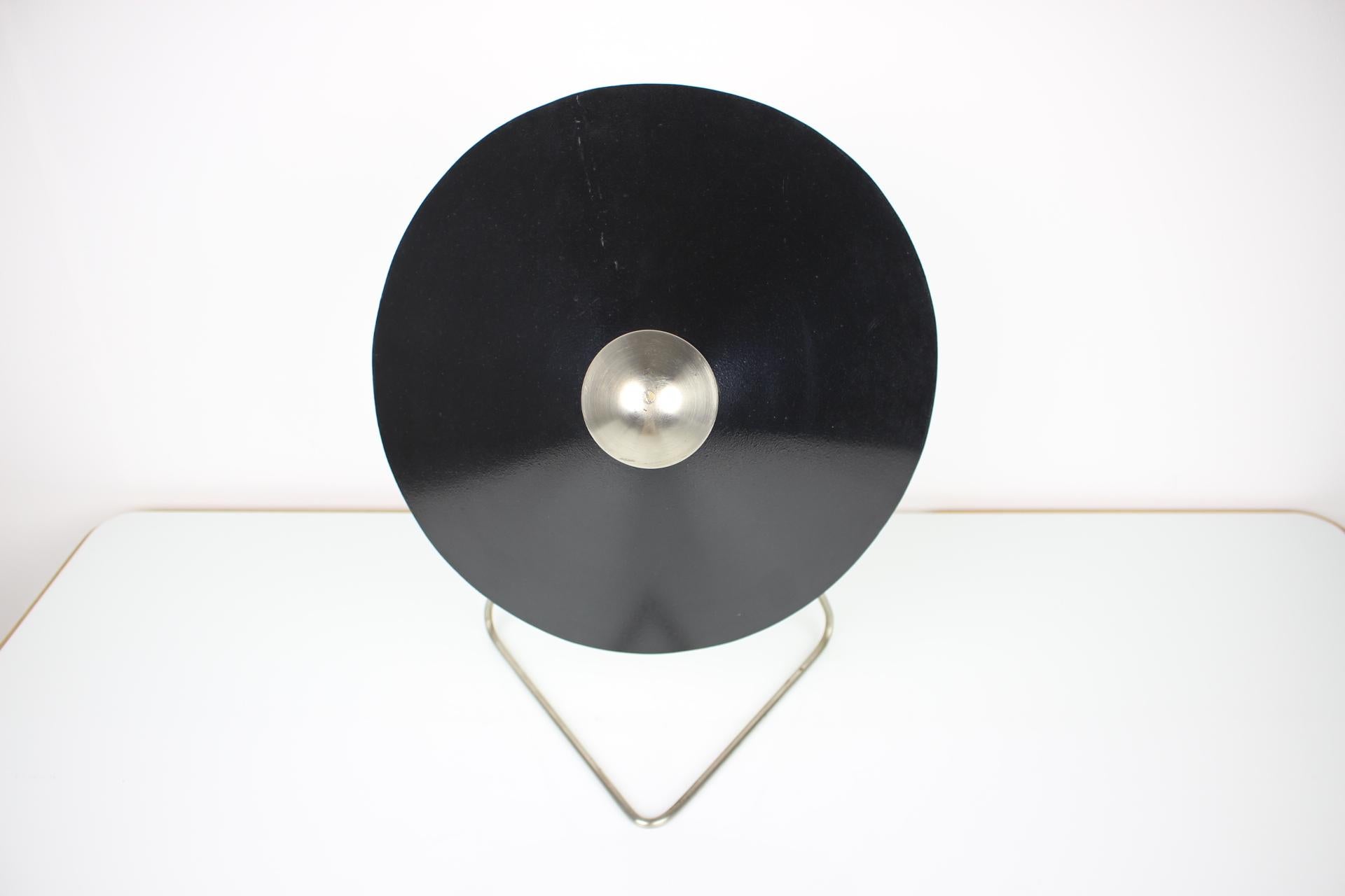 Mid-20th Century Large Metal Table Light by Helena Frantova for Okolo, 1960s For Sale