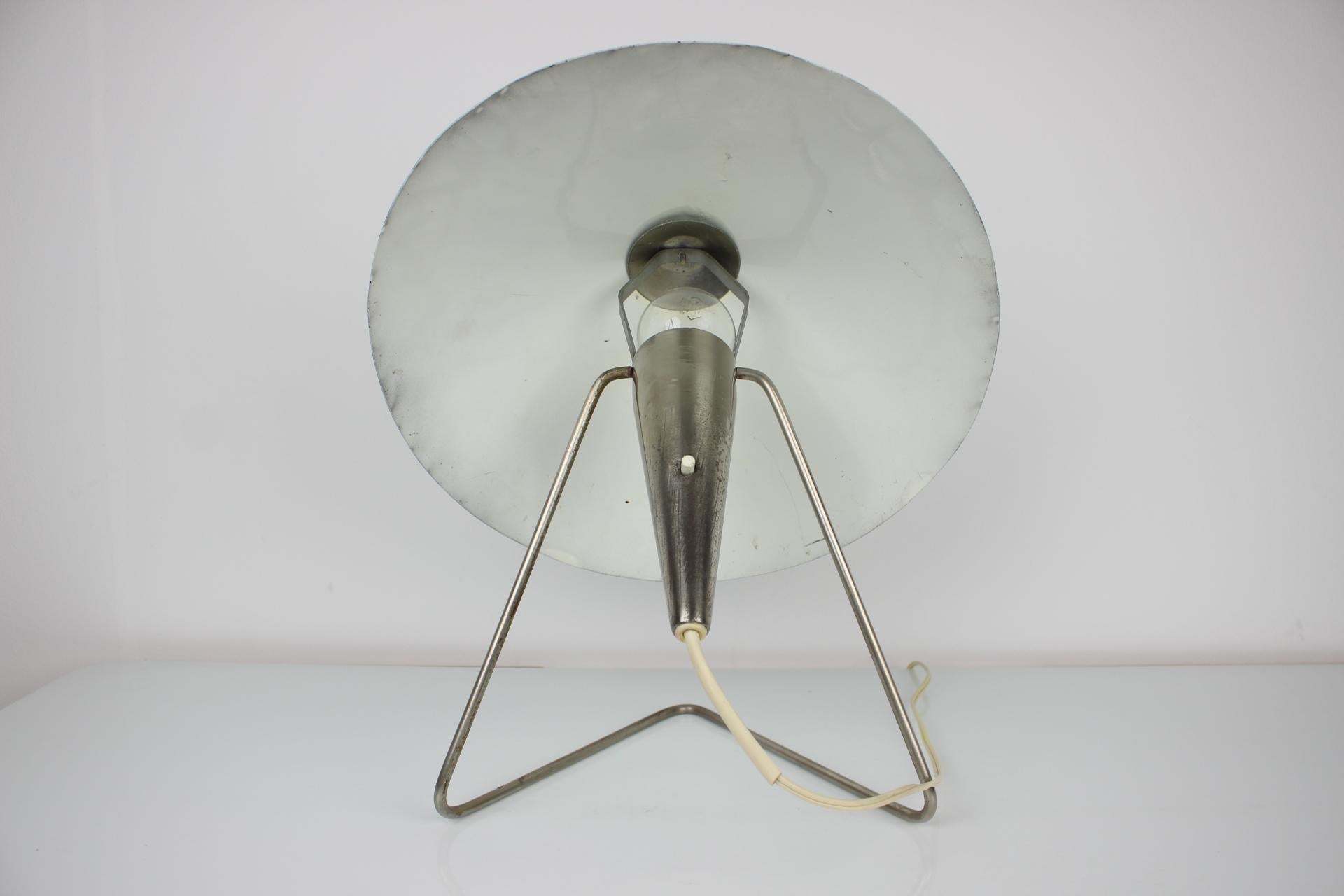 Large Metal Table Light by Helena Frantova for Okolo, 1960s For Sale 1