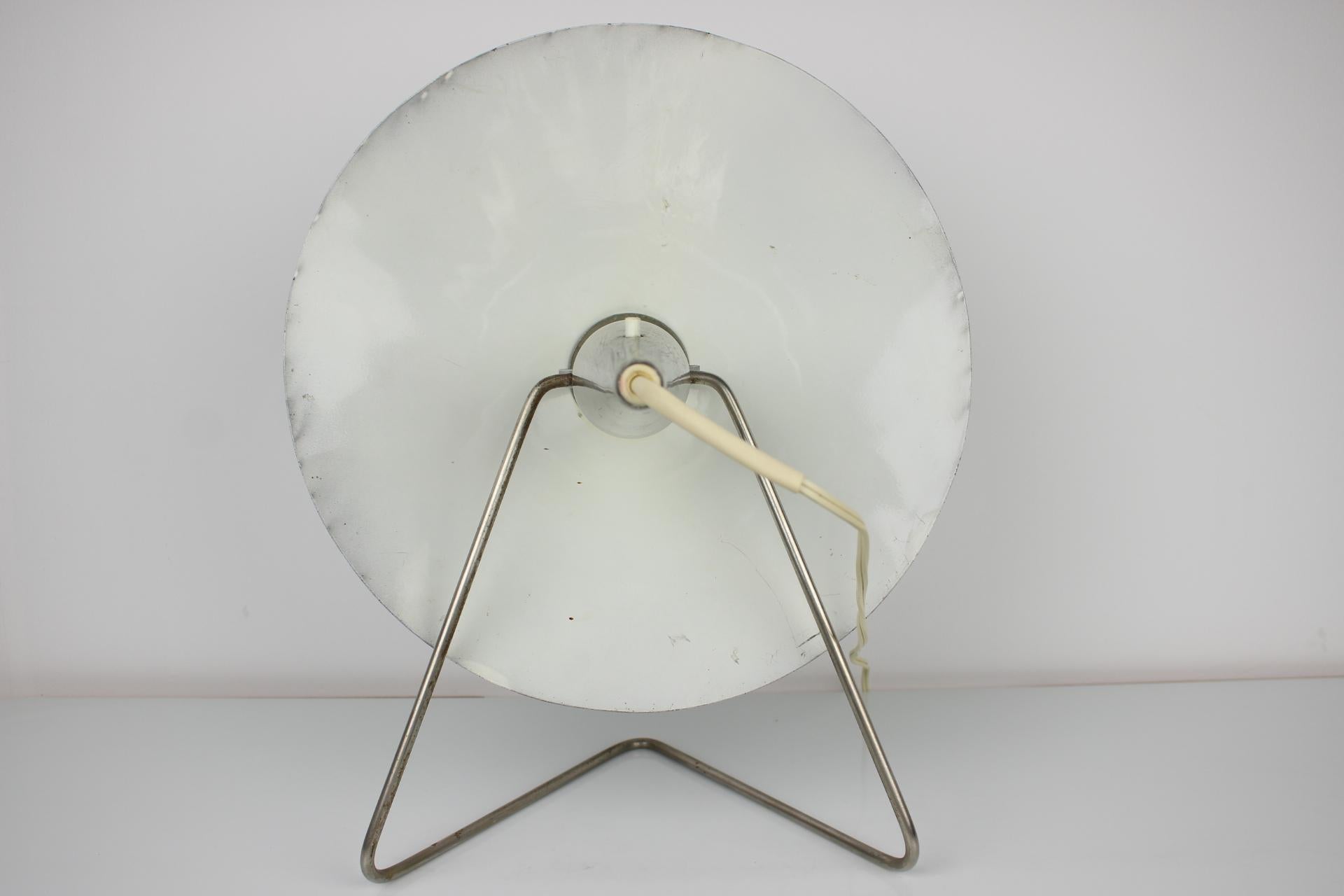 Large Metal Table Light by Helena Frantova for Okolo, 1960s For Sale 2