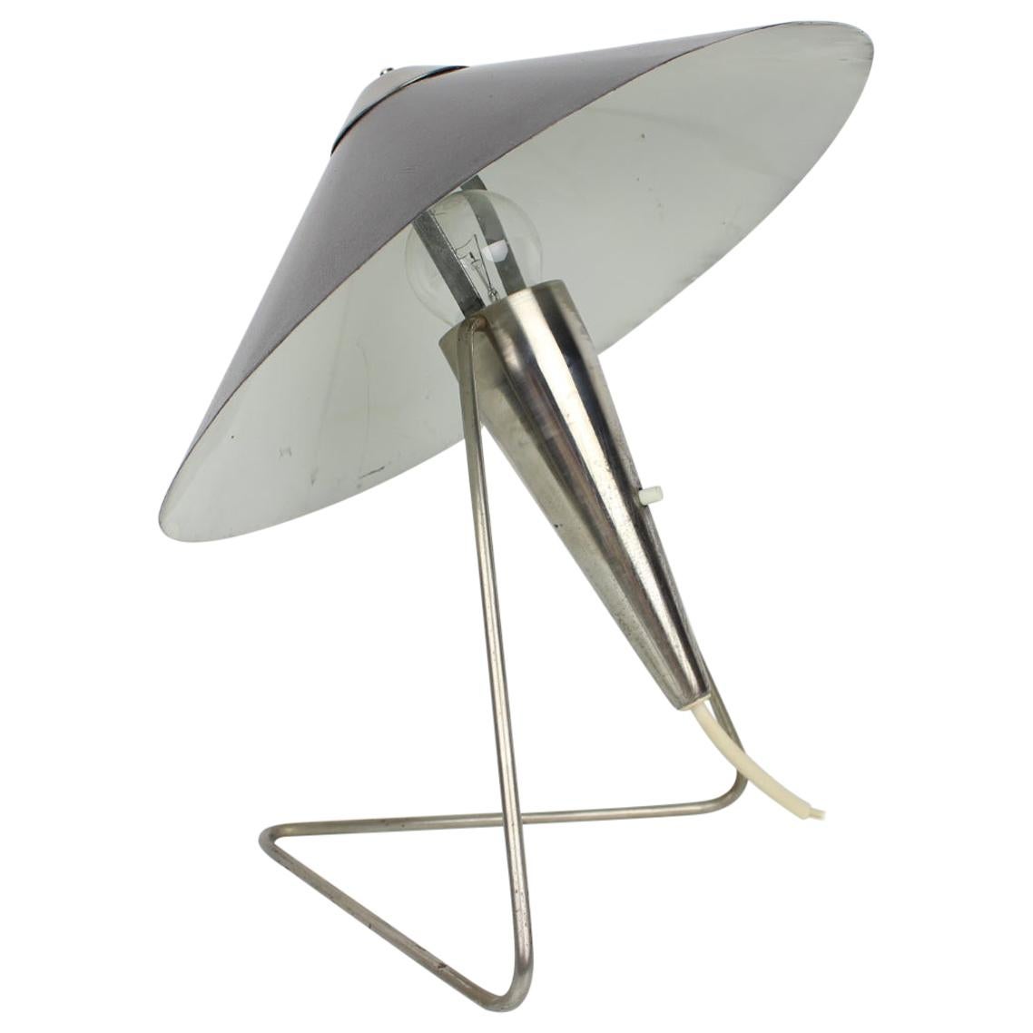 Large Metal Table Light by Helena Frantova for Okolo, 1960s For Sale