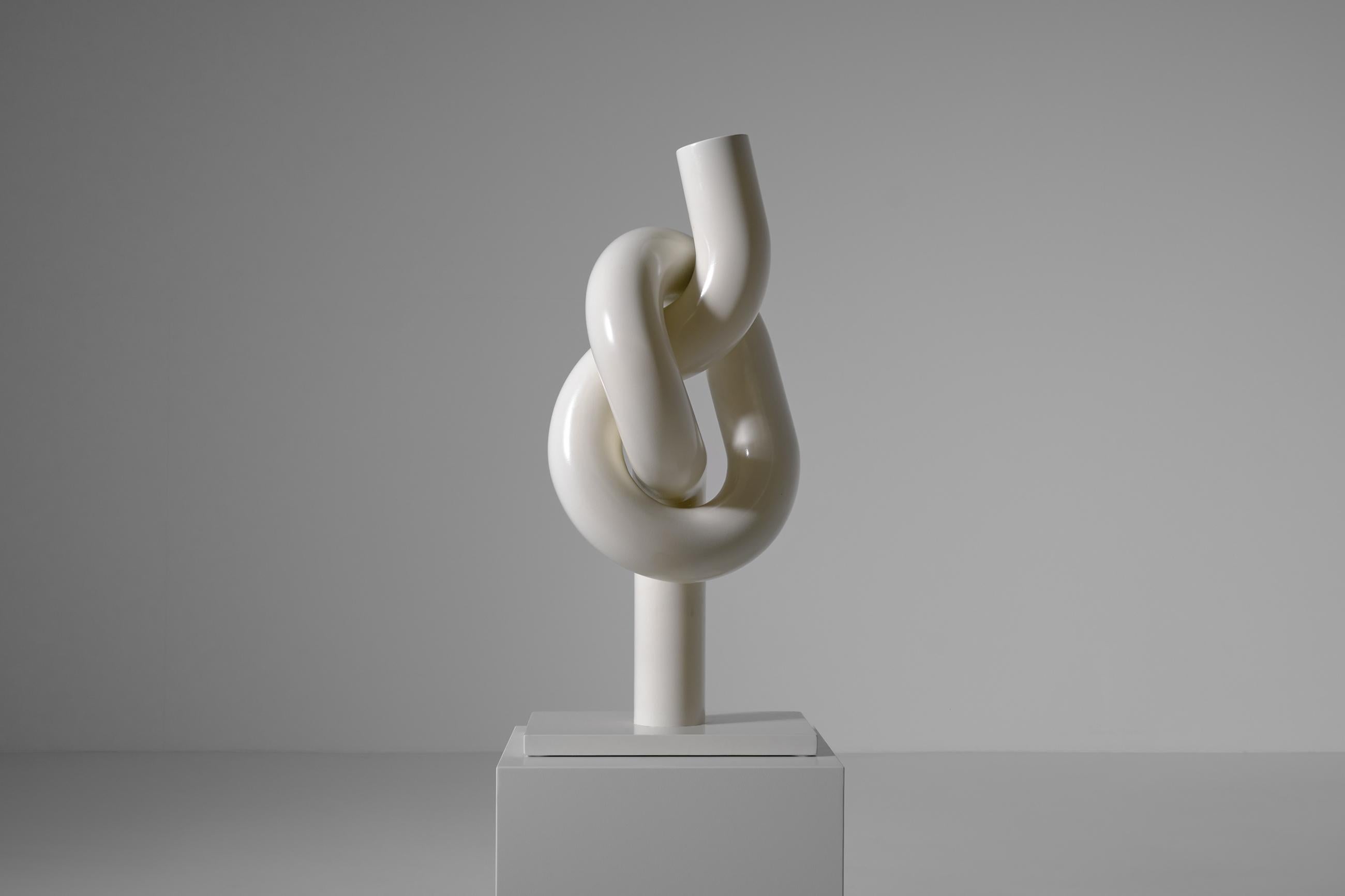 Dutch Large Metal Tubular ‘Knot’ Sculpture, Netherlands 1960s