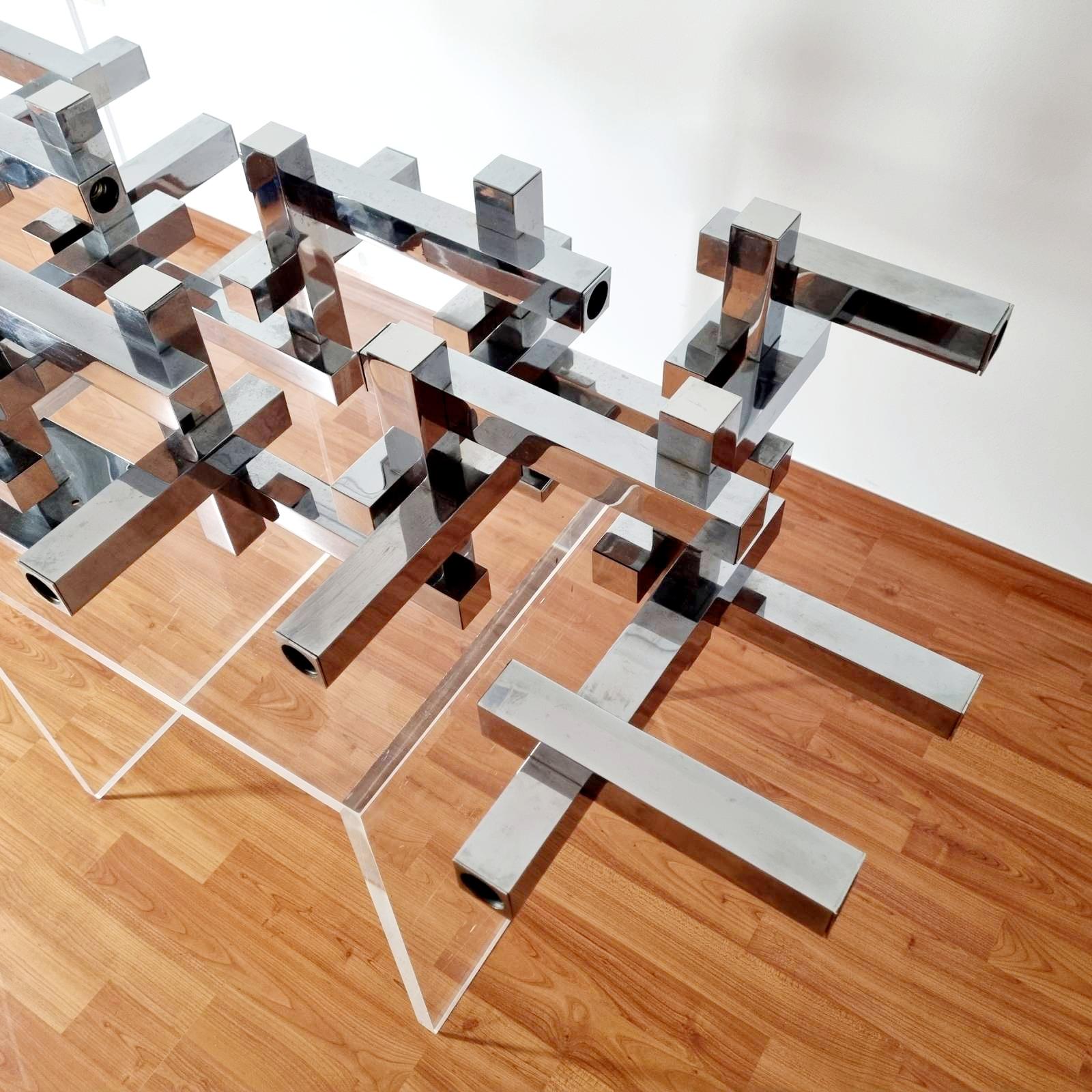 Large Metric Wall Lamp Designed by Gaetano Sciolari for Sciolari, Italy 60s 4