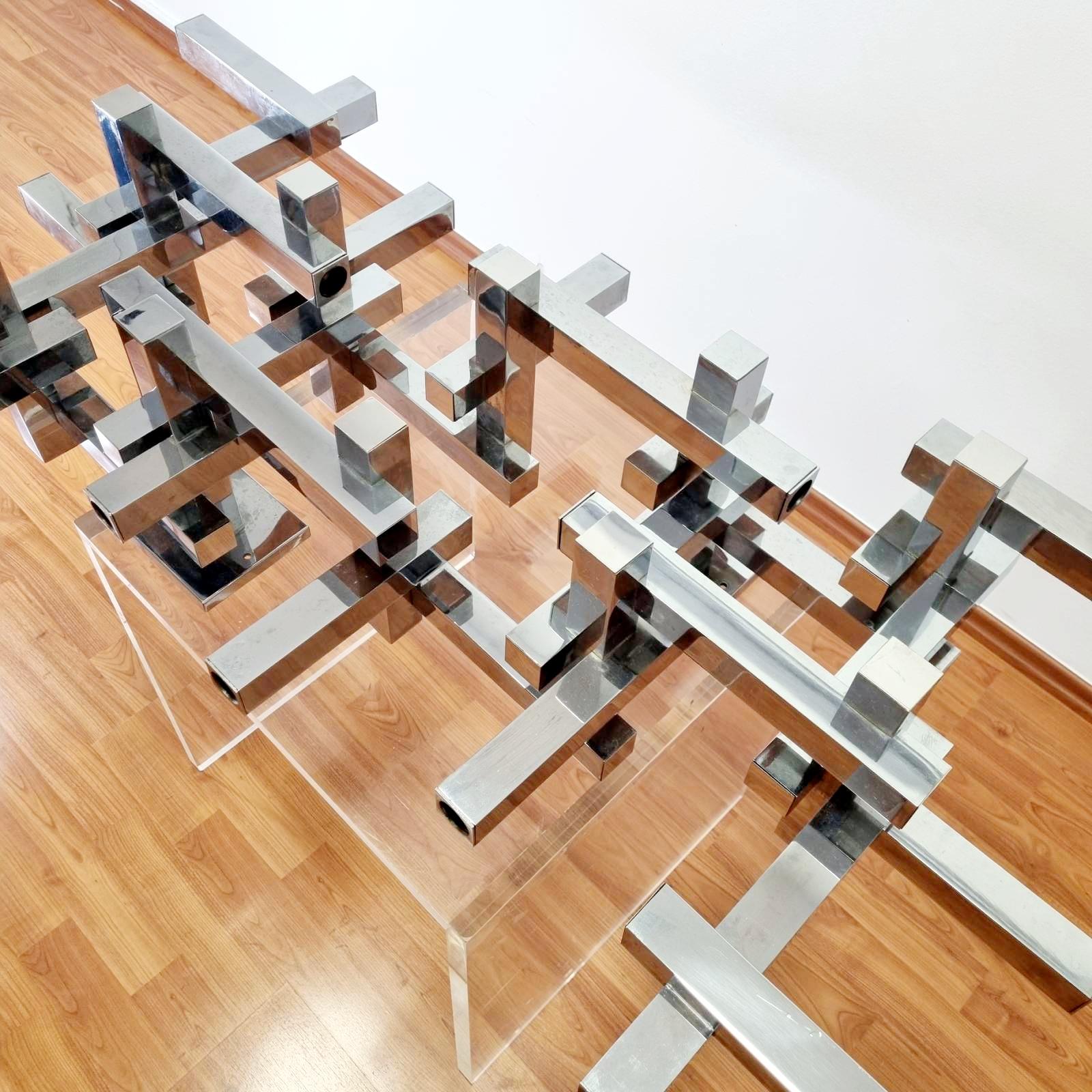 Large Metric Wall Lamp Designed by Gaetano Sciolari for Sciolari, Italy 60s In Excellent Condition In Lucija, SI