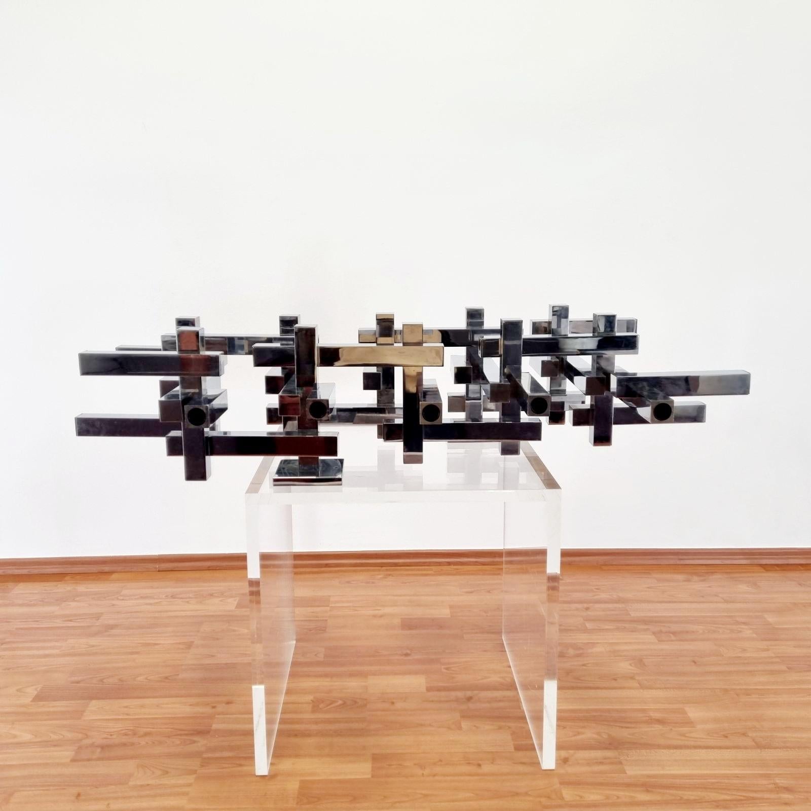Mid-20th Century Large Metric Wall Lamp Designed by Gaetano Sciolari for Sciolari, Italy 60s
