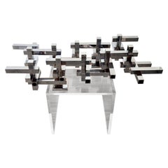 Large Metric Wall Lamp Designed by Gaetano Sciolari for Sciolari, Italy 60s