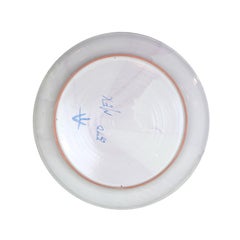 Large Mexican Hand-Painted Pottery Platter, Folk Art, GTO Mark, 24"