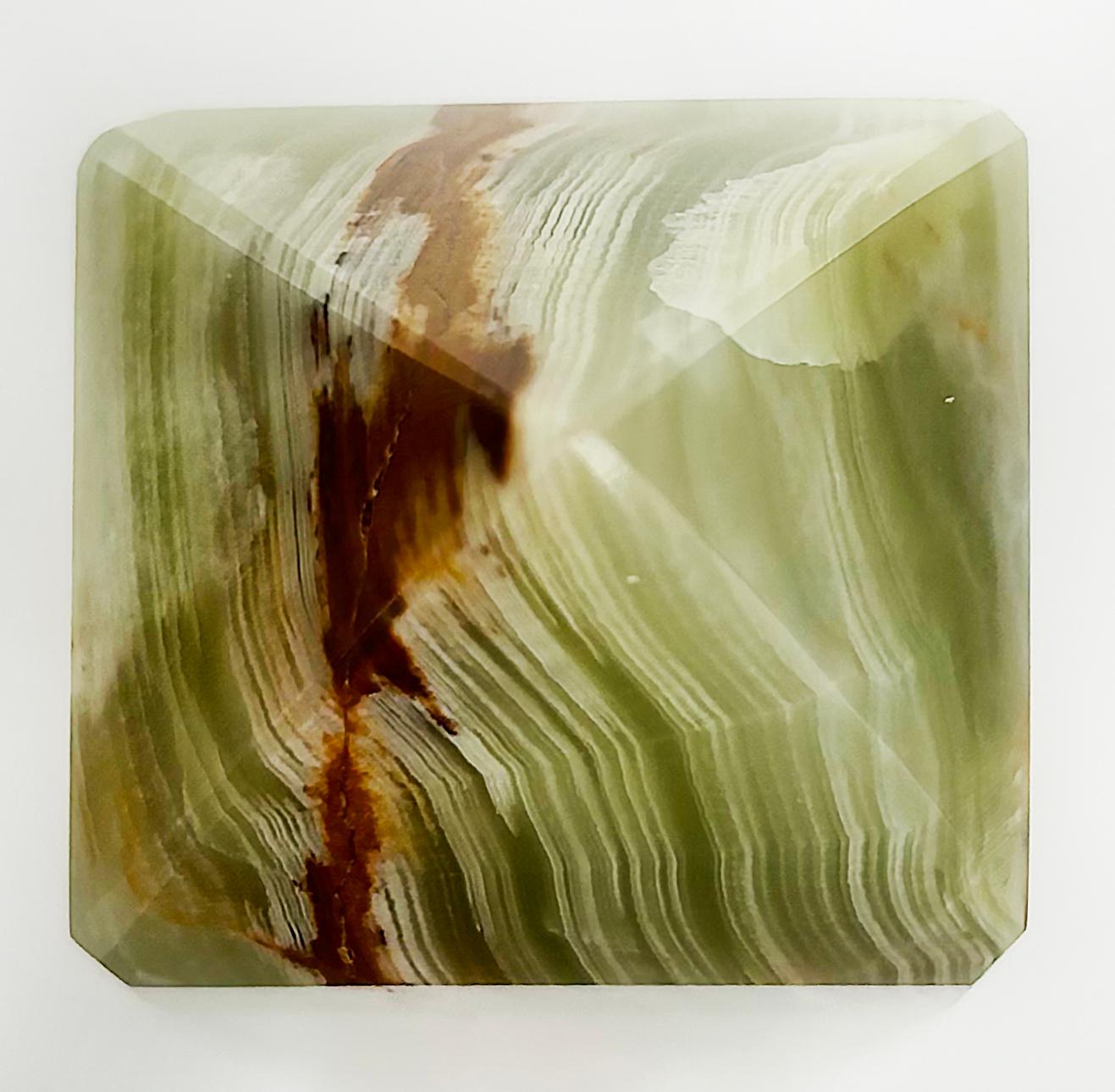 Large Mexican Green Onyx Tower Obelisk Specimen Weighing 20 lbs. For Sale 5