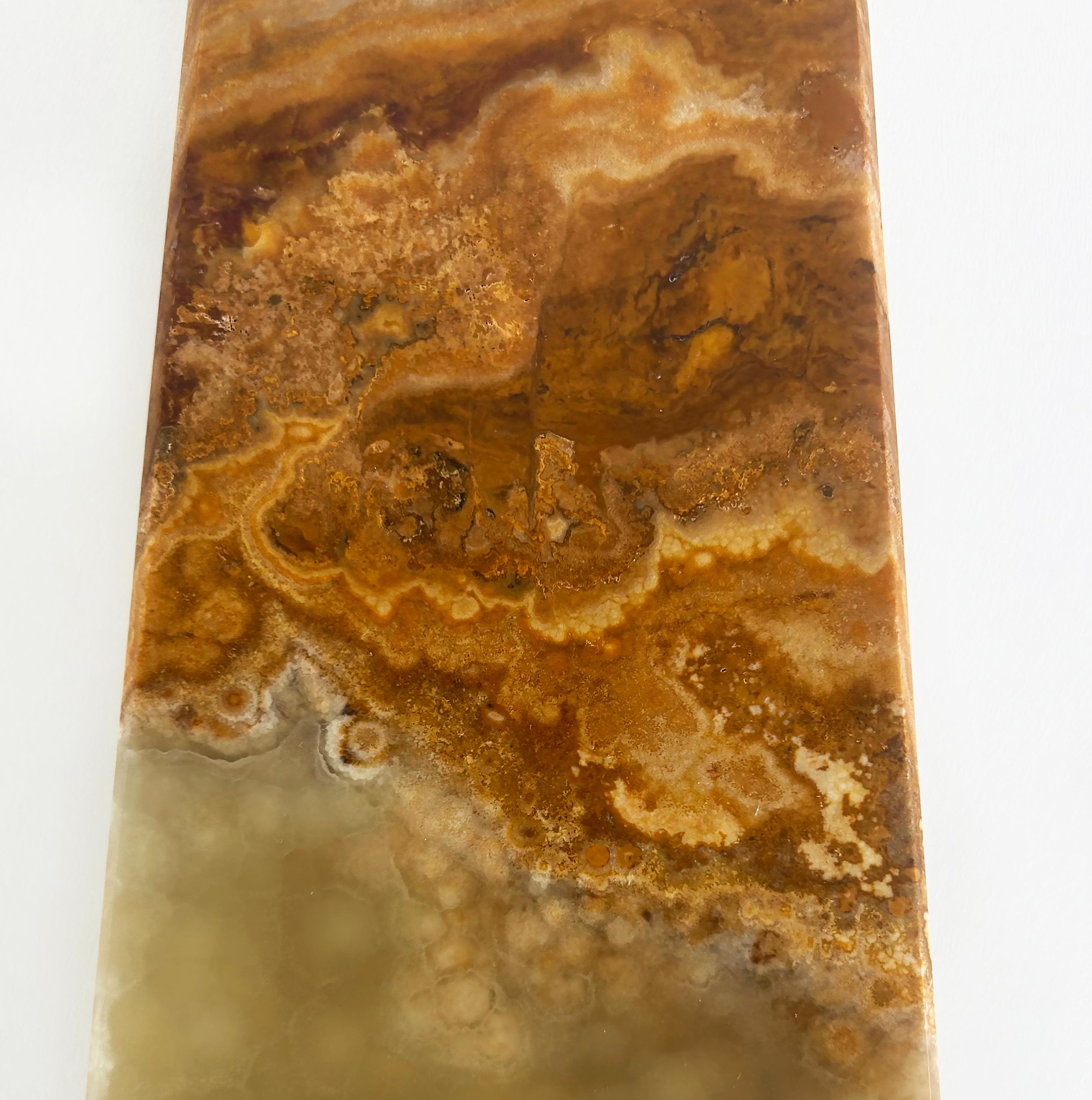 Large Mexican Green Onyx Tower Obelisk Specimen Weighing 20 lbs. For Sale 4