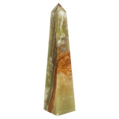 Large Mexican Green Onyx Tower Obelisk Specimen Weighing 20 lbs.