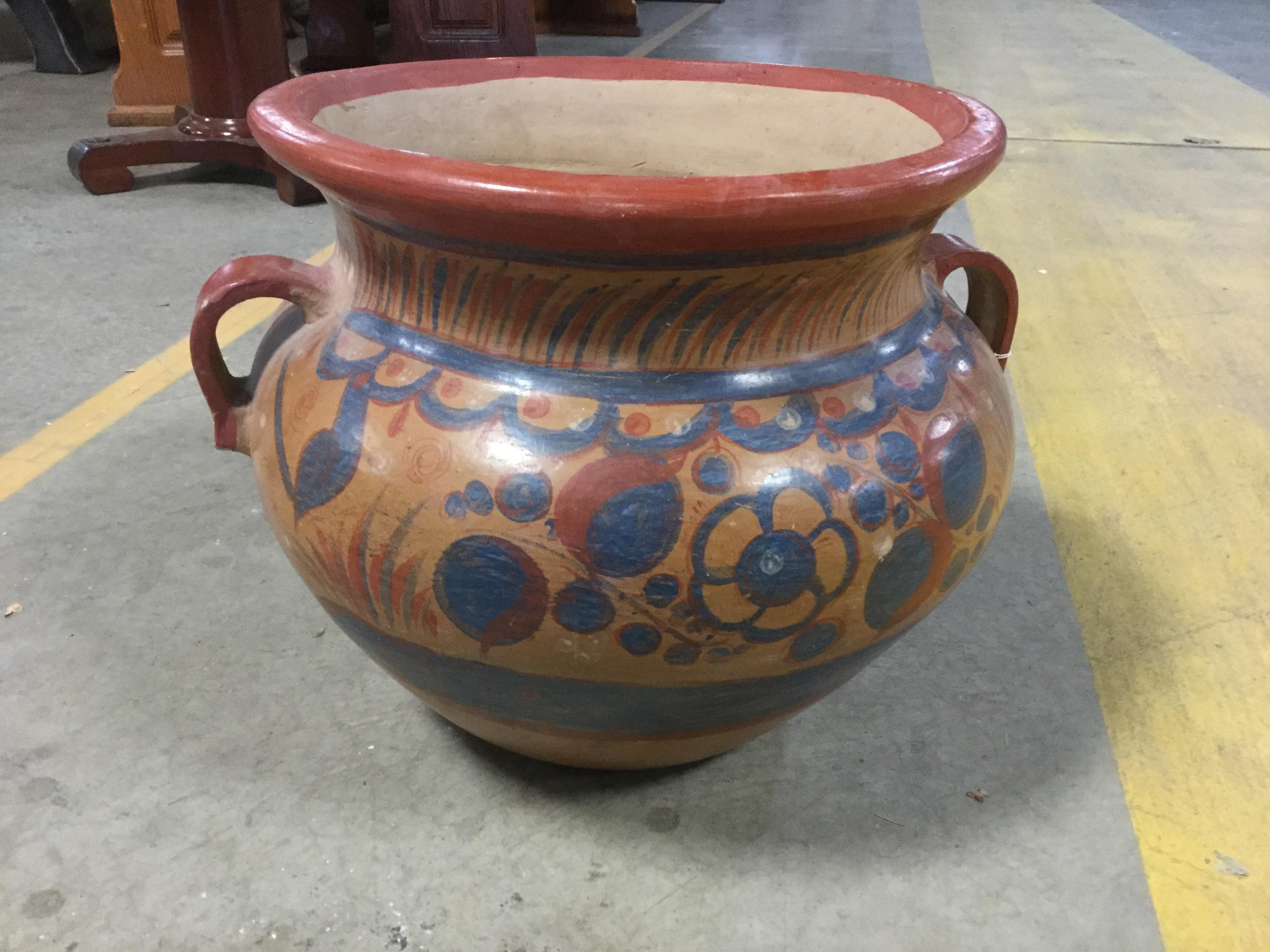 Mid-20th Century Large Mexican Vase Tonala, 1960 For Sale