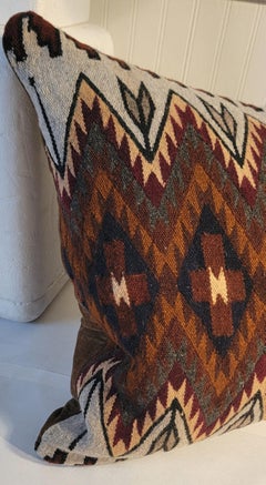 Large Mexican Weaving Pillow