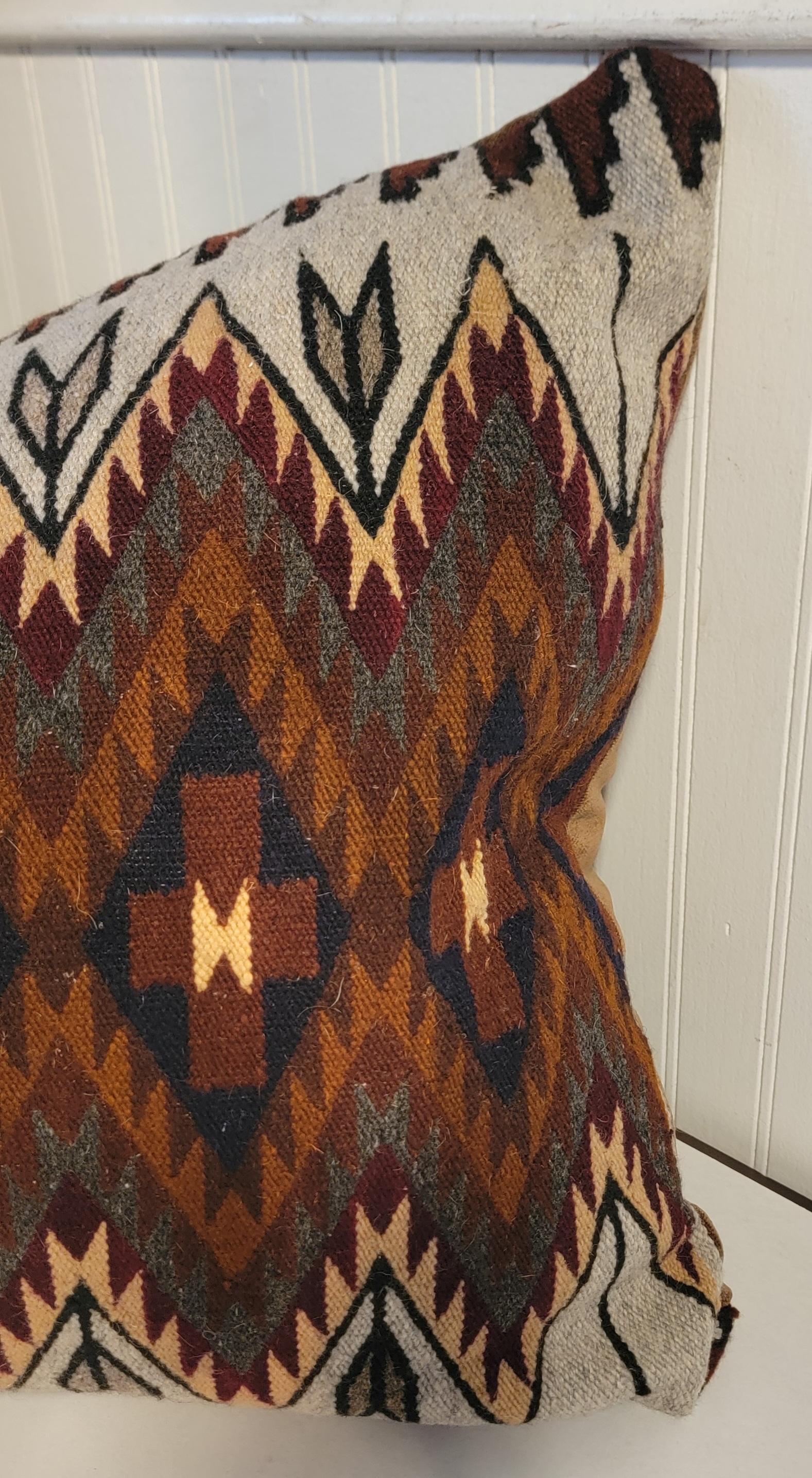 Americano Cuscino a tessitura messicana grande in vendita