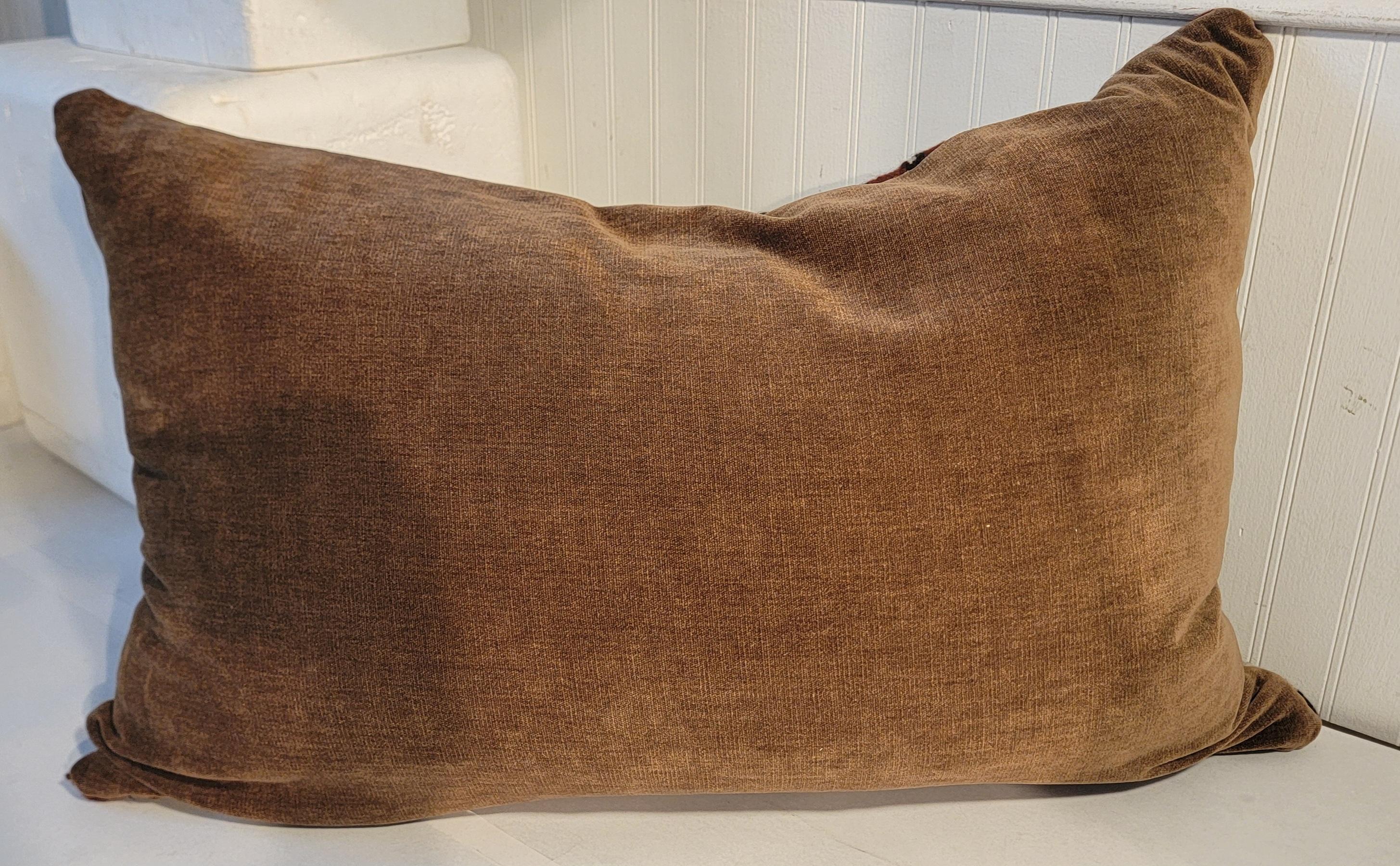 Tessuto a mano Cuscino a tessitura messicana grande in vendita