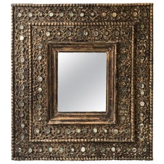 Large Mexican Wood Mirror