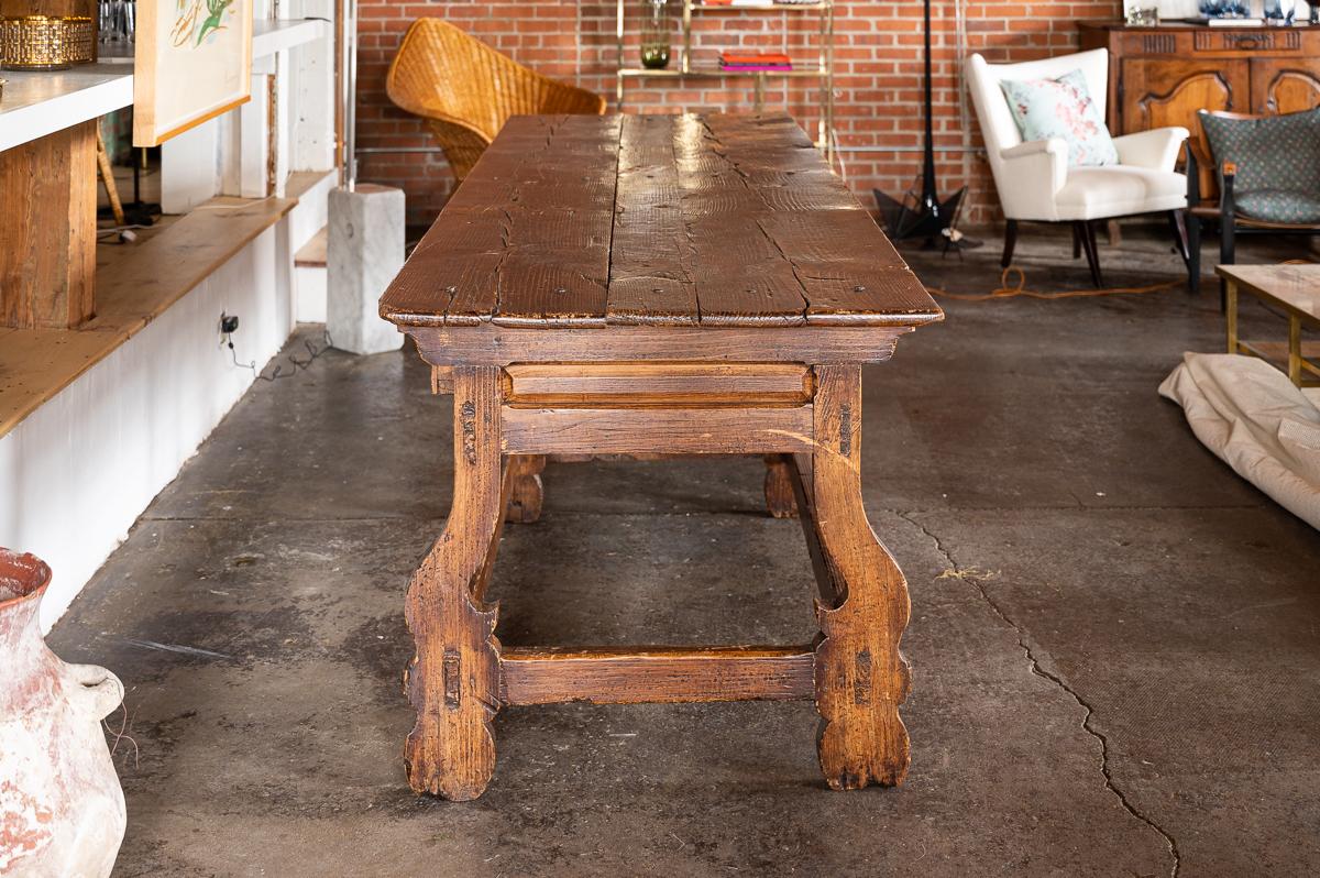 Large Mexican wood table.