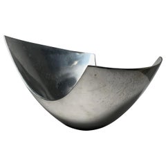 Large Michael Lax Polished Aluminum Bowl
