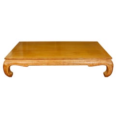 Large Michael Taylor Style Limed Oak Coffee Table