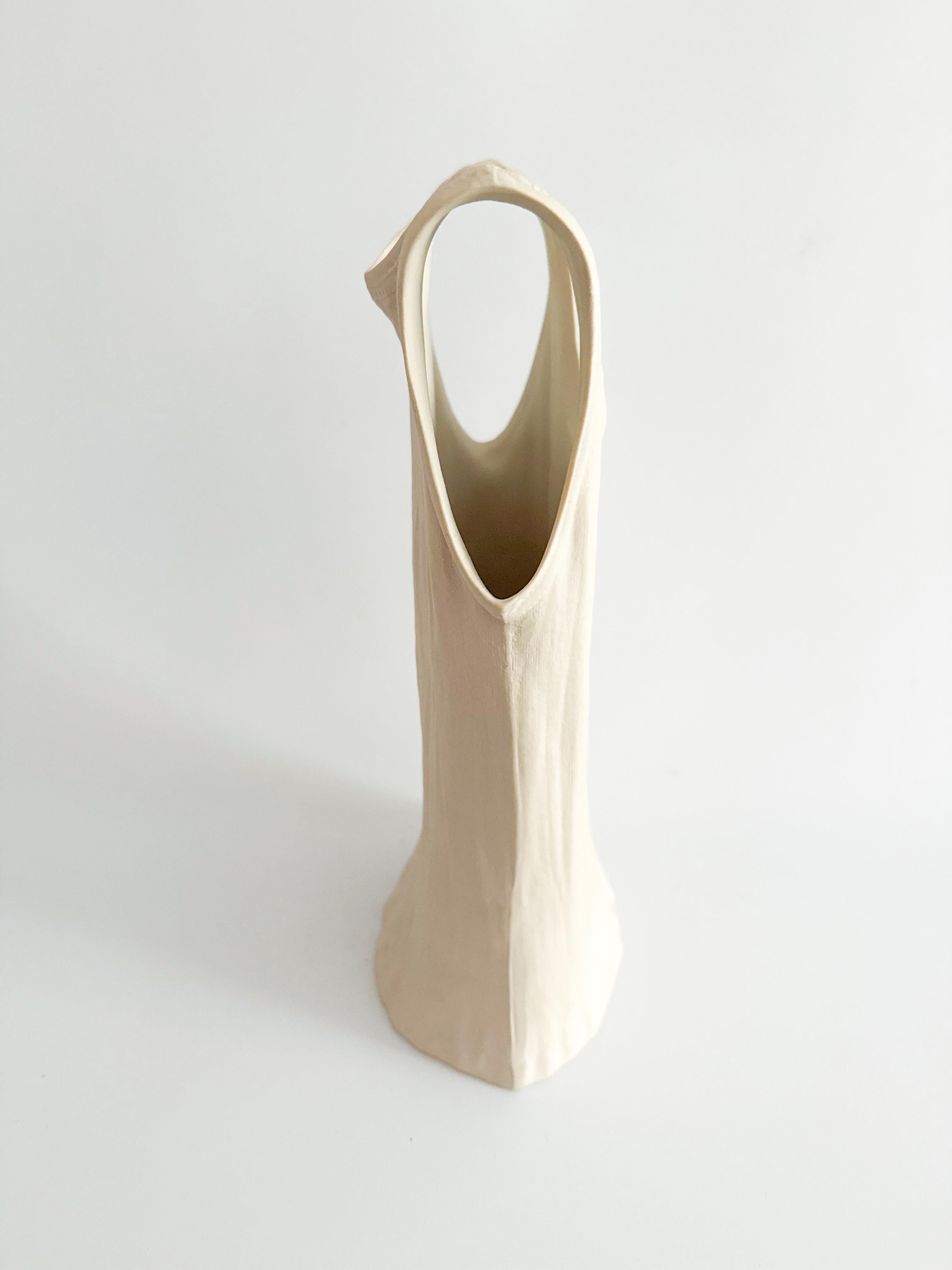 Große Michel Harvey Keramik Tank Top Vase - Skulpturale Quebec Kunst Töpferei Kanada im Zustand „Gut“ im Angebot in Toronto, CA