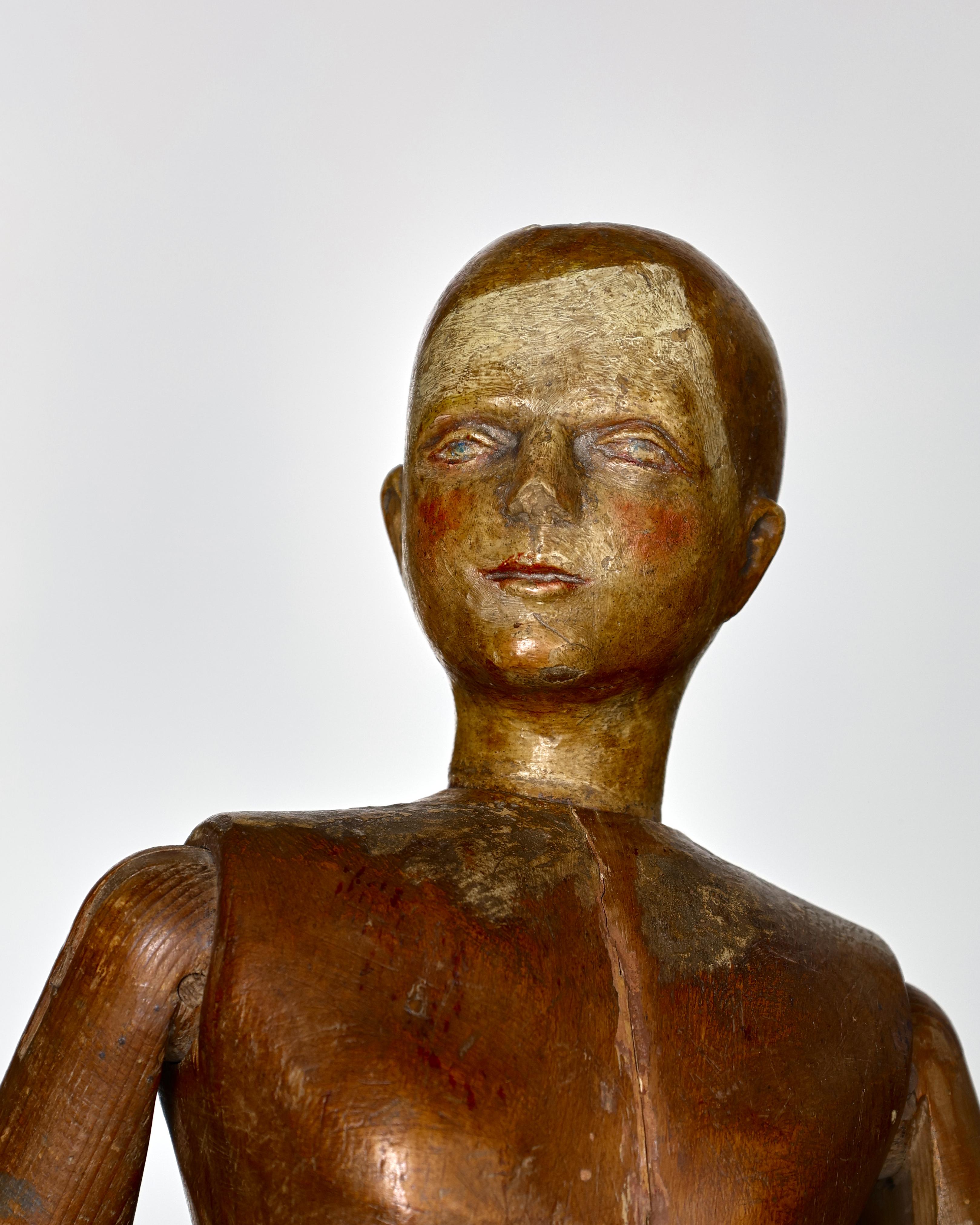 Pine Large Mid 19th C. Catalan Artist Lay Figure For Sale