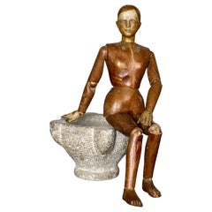 Large Mid 19th C. Catalan Artist Lay Figure Large Mid 19th C. Catalan Artist Lay Figure