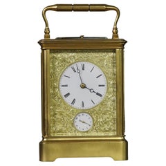 Large Mid-19th Century Carriage Clock by Drocourt