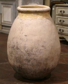 Large Mid-19th Century French Terracotta Olive Jar from Provence