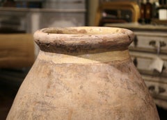Large Mid-19th Century French Terracotta Olive Jar from Provence