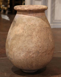 Large Mid-19th Century French Terracotta Olive Jar from Provence