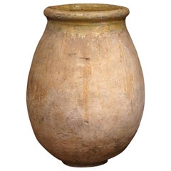 Large Mid-19th Century French Terracotta Olive Jar from Provence