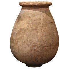 Large Mid-19th Century French Terracotta Olive Jar from Provence