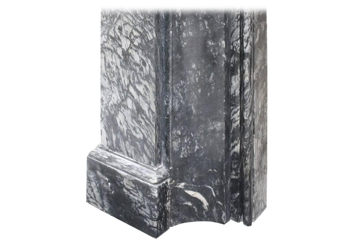 Large Mid-19th Century Grey Marble Fireplace Surround 3