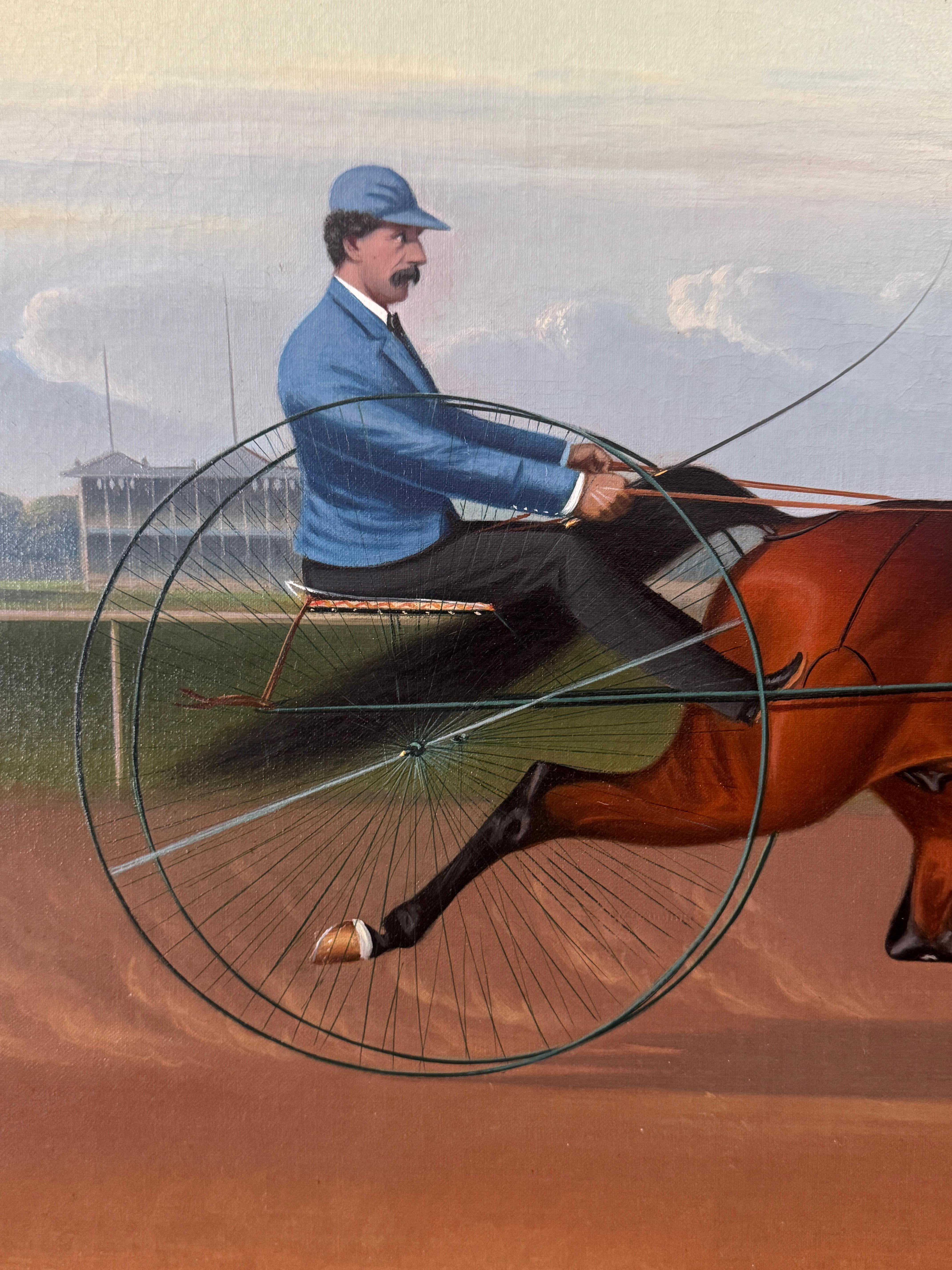 Artisanat Grande huile sur toile du milieu du XIXe siècle, peinture d'art populaire de John McAulliffe en vente